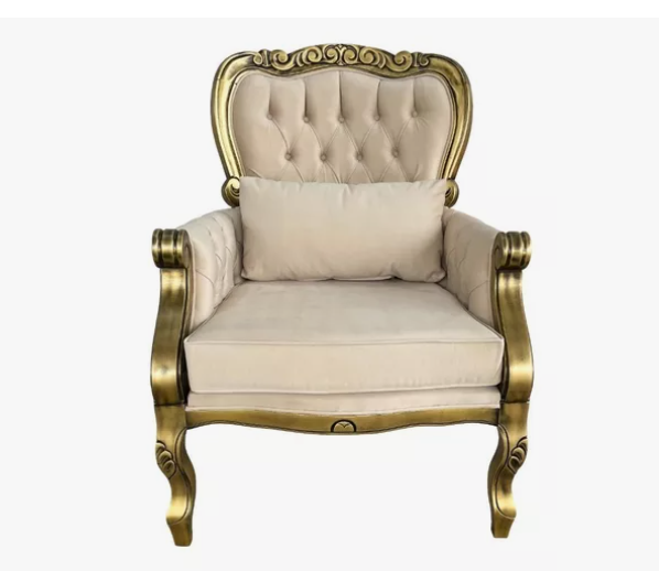 Poltrona Cibele dourada